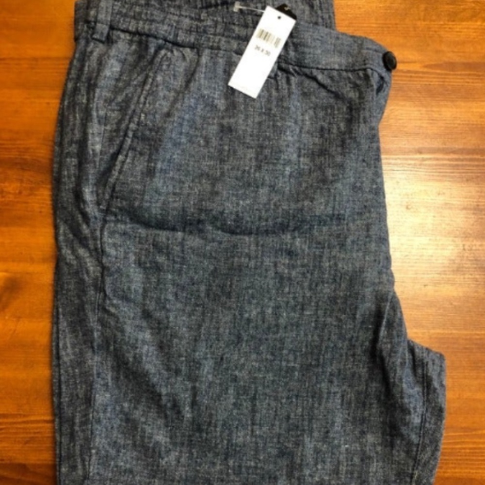 Banana Republic Grey Linen Pants M 36x30